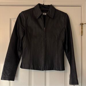 New Look Classic Black Leather Jacket